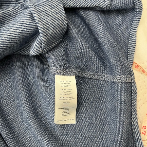Faherty Legend Sweater Shirt Glacier Blue Twill Women’s Small - Picture 10 of 14